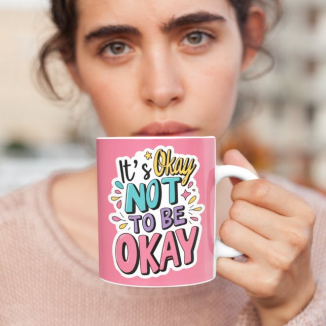 Taza De Café Está bien no estar bien Mug (Go easy on yourself with this, "It's okay not to be okay" mug! )