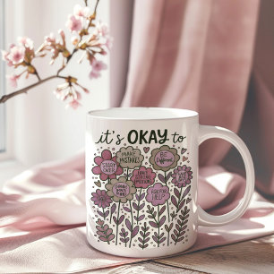 Taza De Café Está bien para Boho Floral