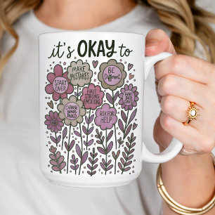 Taza De Café Está bien para Boho Floral