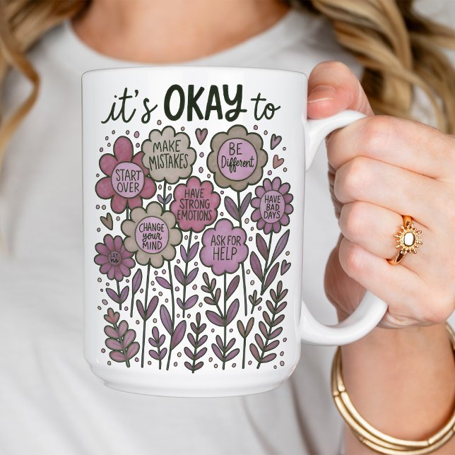 Taza De Café Está bien para Boho Floral (Subido por el creador)