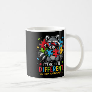 Taza De Café Está bien ser diferente autismo racista autista