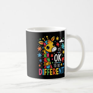 Taza De Café Está Bien Ser Diferente Conciencia Del Autismo Cum