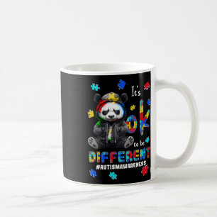 Taza De Café Está bien ser diferente panda de autismo