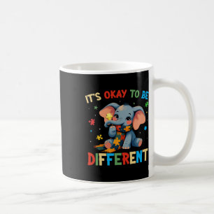 Taza De Café Está bien ser diferente para tomar conciencia del