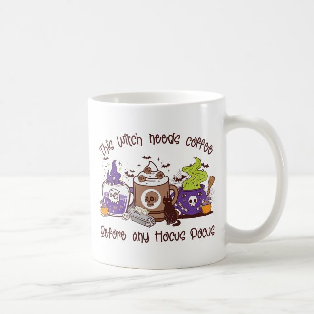 Taza De Café Esta bruja necesita café (Derecha)