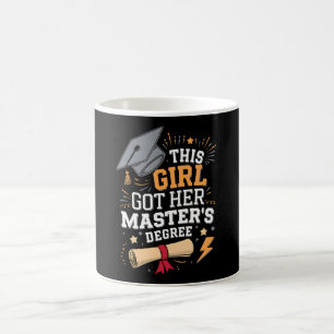 Taza De Café Esta Chica obtuvo su maestría en posgrado