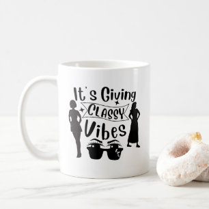 Taza De Café Está dando vibraciones elegantes