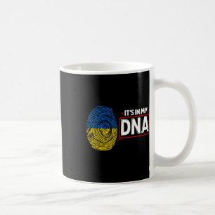 Taza De Café Está En Mi Adn Bandera Nacional Ucraniana Patrióti