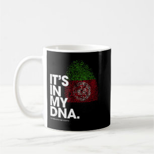 Taza De Café ESTÁ EN MI ADN Raíces afganas de la bandera de Afg