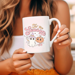 Taza De Café Esta es la temporada de Halloween retro Groovy
