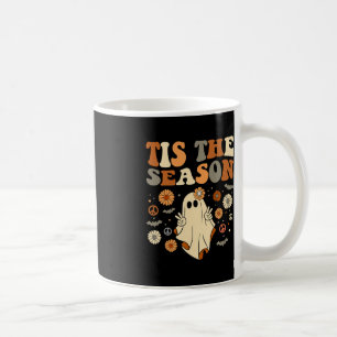 Taza De Café Esta es la temporada Halloween Ghost Outfit Retr