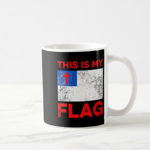 Taza De Café Esta Es Mi Bandera - Cruz Premium de Jesús Cristia