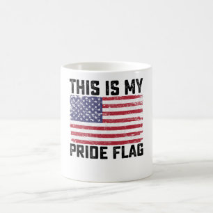 Taza De Café Esta es mi bandera del orgullo USA
