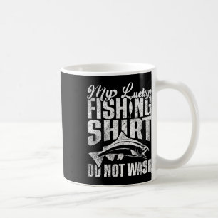 Taza De Café Esta Es Mi Camisa De La Suerte Para Pescar No Lava