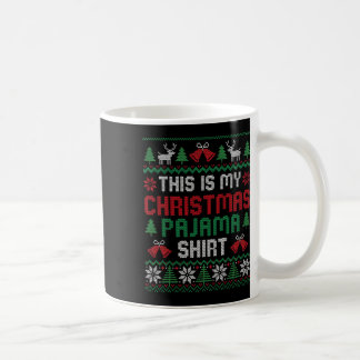 Taza De Café Esta Es Mi Camiseta De Pijama De Navidad Divertida