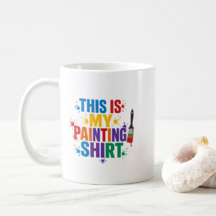Taza De Café Esta es Mi Camiseta de Pintura Amantes del Arte Di