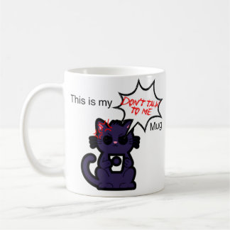 Taza De Café "Esta es mi edición "No me hables" de Mug Cat