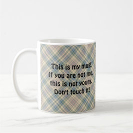 Taza De Café "Esta es mi jarra", gracioso, color azul