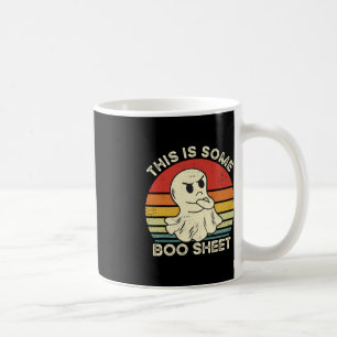Taza De Café Esta Es Una Hoja De Bote Fun Ghost Retro Halloween