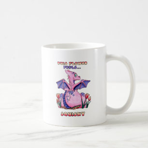 Taza De Café Esta flor siente el dragón lindo blando del bebé