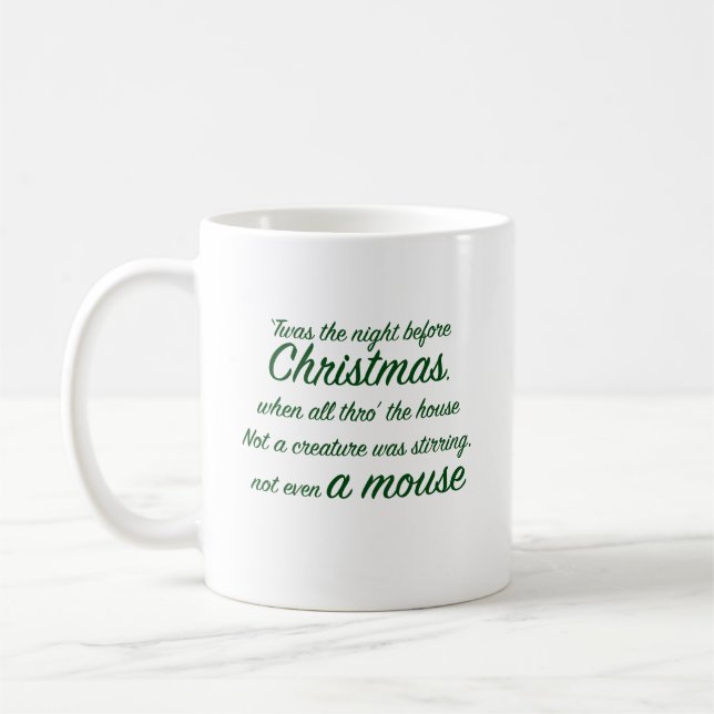 Taza De Café Esta fue la noche antes de la cita de los Navidade (Izquierda)