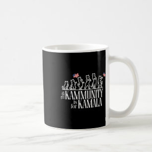 Taza De Café Esta Kamunidad Es Para Kamala Patriótica Gatos Ame