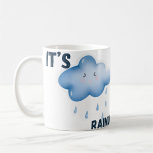 Taza De Café Está lloviendo clima estético
