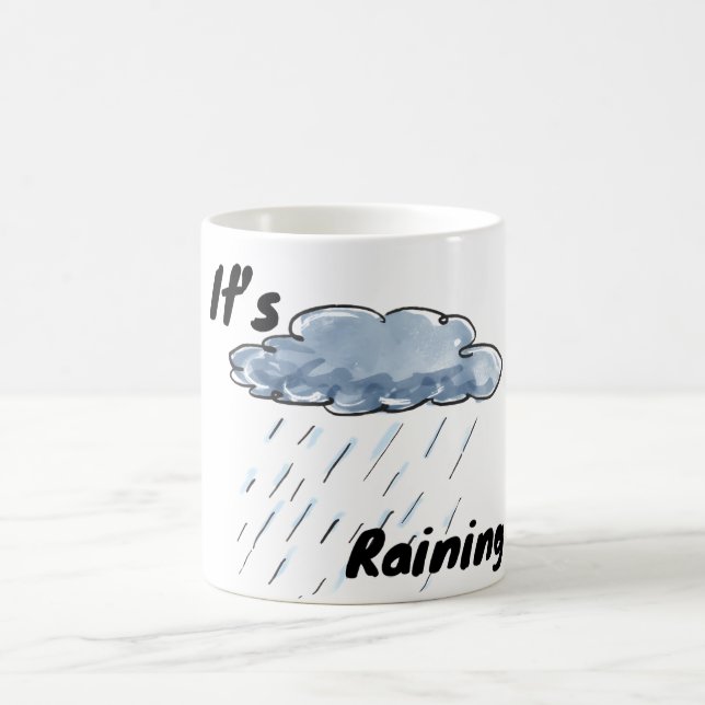 Taza De Café Está Lloviendo Nube (Centro)