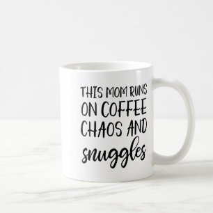 Taza De Café Esta Mamá Funciona Con Café Caos Y Abrazos
