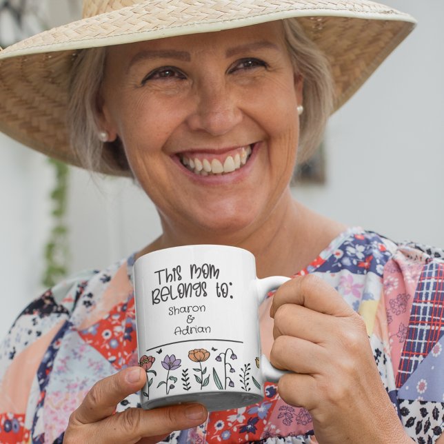 Taza De Café Esta mamá pertenece al Personalizado de regalo de  (Subido por el creador)