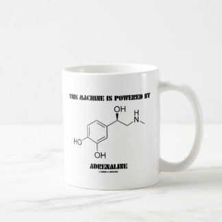 Taza De Café Esta Máquina Es Alimentada Por Adrenalina