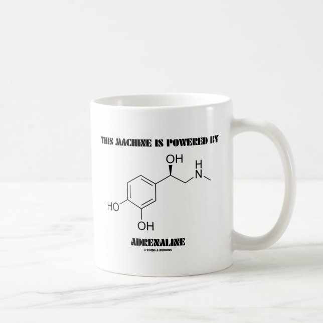 Taza De Café Esta Máquina Es Alimentada Por Adrenalina (Derecha)