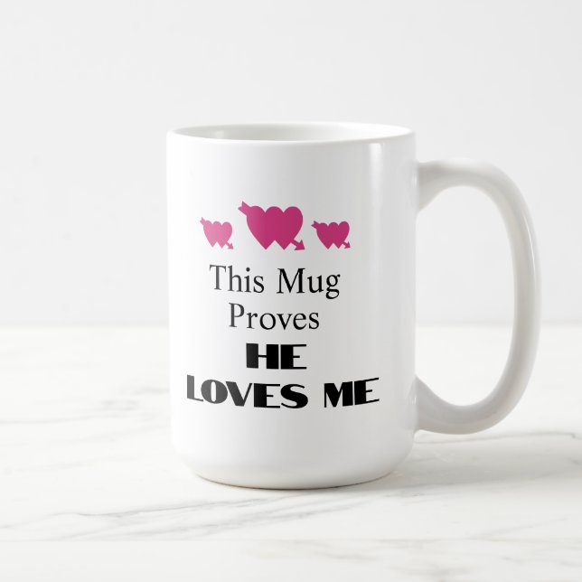Taza De Café Esta Mug Demuestra Que Me Ama (Derecha)