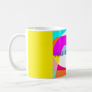 Taza De Café Esta mug es el mensaje del logo de la mina diseño 