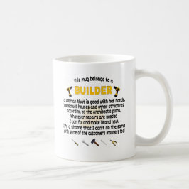Taza De Café Esta Mug Pertenece A Un Constructor. Regalo de co