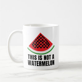 Taza De Café Esta no es una sandía - keffiyeh palestina