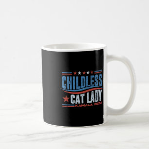 Taza De Café Esta Señora De Gato Sin Hijos Está Votando Las Ele
