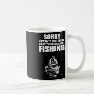 Taza De Café Estaba Pensando En Pescar Un Pescador Gracioso