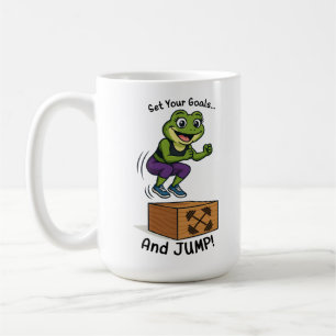 Taza De Café Establece tus objetivos y salta – Entrenamiento de