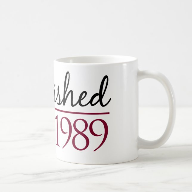 Taza De Café Establecido 1989 (Derecha)
