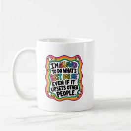 Taza De Café Establecimiento de Límites Afirmación de Salud Men