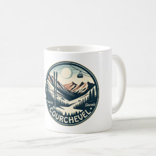 Taza De Café Estación de esquí Courchevel en los alpes francese