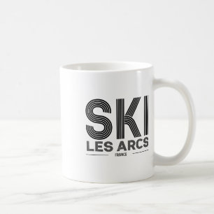 Taza De Café Estación de esquí de Les Arcs Francia Alpes la sop
