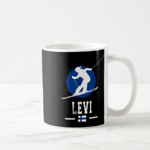 Taza De Café Estación de esquí de Levi Finlandia Estación de es