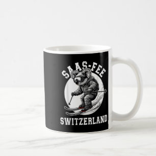 Taza De Café Estación de Esquí Saas-fee Koala Bear Alpes Suizos