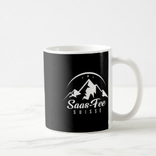 Taza De Café Estación de esquí Saas-fee Suiza Esquí Snowboardin
