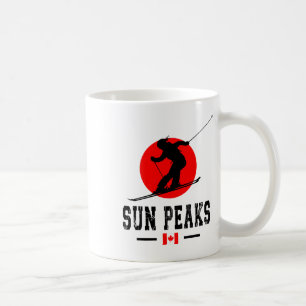 Taza De Café Estación de esquí Sun Peaks Canadá Montañas Rocosa
