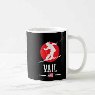 Taza De Café Estación De Esquí Vail Usa Montañas Rocosas Esquí
