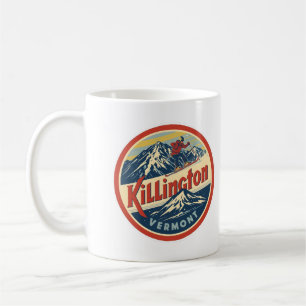 Taza De Café Estación de esquí vintage KILLINGTON Vermont monta