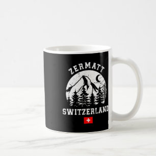 Taza De Café Estación de esquí Zermatt Suiza Alpes Esquí alpino